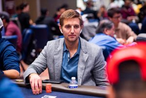 Tony Dunst in good position at the final table of WPT Rolling Thunder