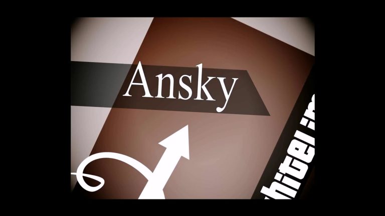 A stylized graphic with the word Ansky in white text on a dark brown background, a white arrow pointing upward, and partial white text on a black strip along the right edge—referencing Episode 2 of 2 Months 2 Million.