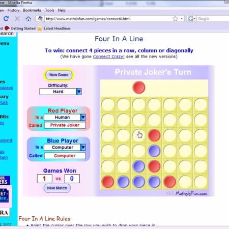And Now for Something Different – Connect 4 with Private Joker