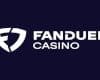 FanDuel Casino logo featuring a stylized shield with the letters F and D on a dark blue background, next to the white text FANDUEL CASINO—perfect for any 2025 review highlighting its modern design.